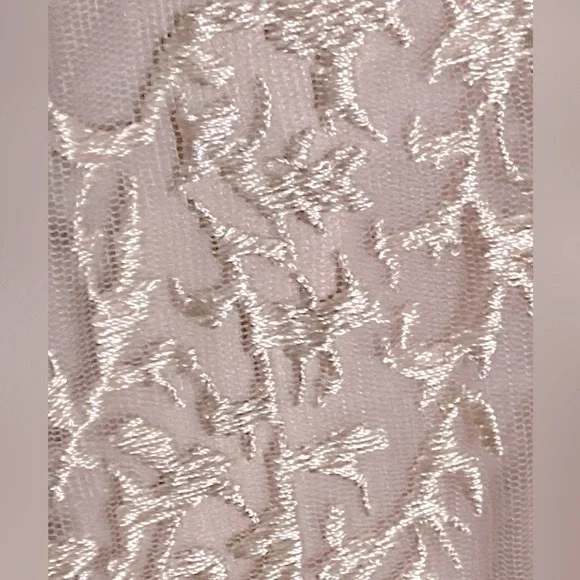 NWT MacDuggal 11121 Mocha Embellished Illusion Long Sleeve A-Line Ball Gown-Sz 8 - Picture 12 of 15